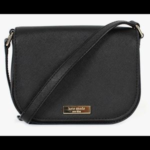 Kate Spade Black Leather Cross-Body Bag